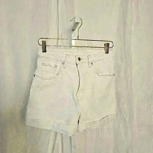&Denim White Mom Shorts - Size 6